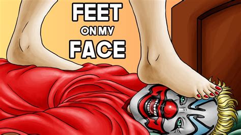 feet in face footjob